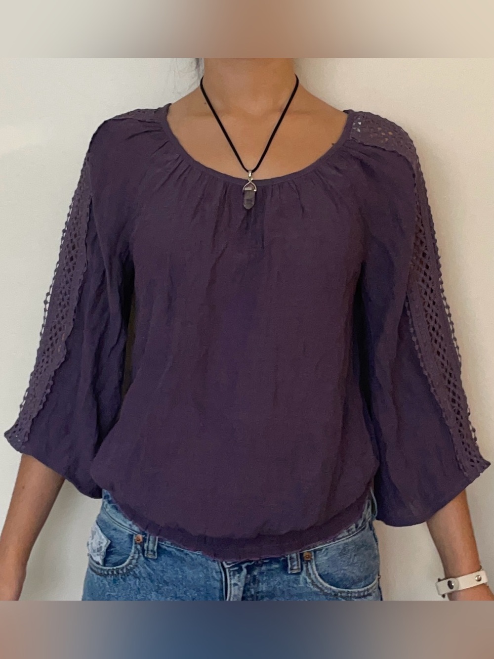 Boho Cotton Embroidered Top